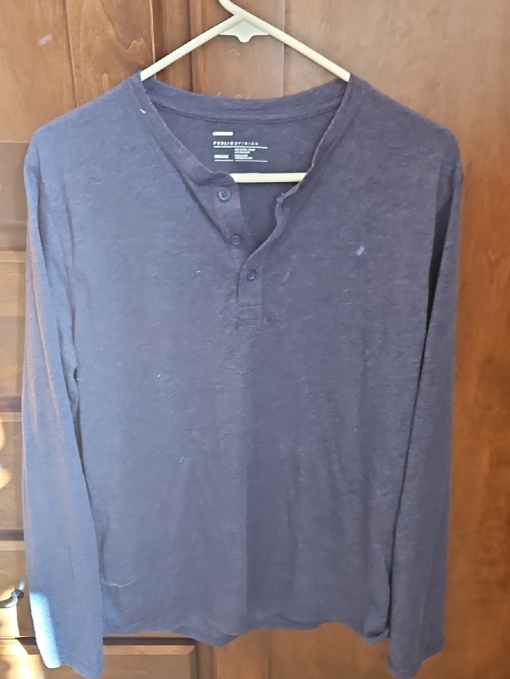 Men's Long-Sleeve Navy Shirt